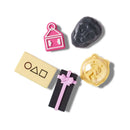 Jibbitz™ Squid Game Pack com 5 Peças